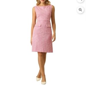 Women's Tweet Boat Neck Sheath Dress  XL Pink New Without Tag!